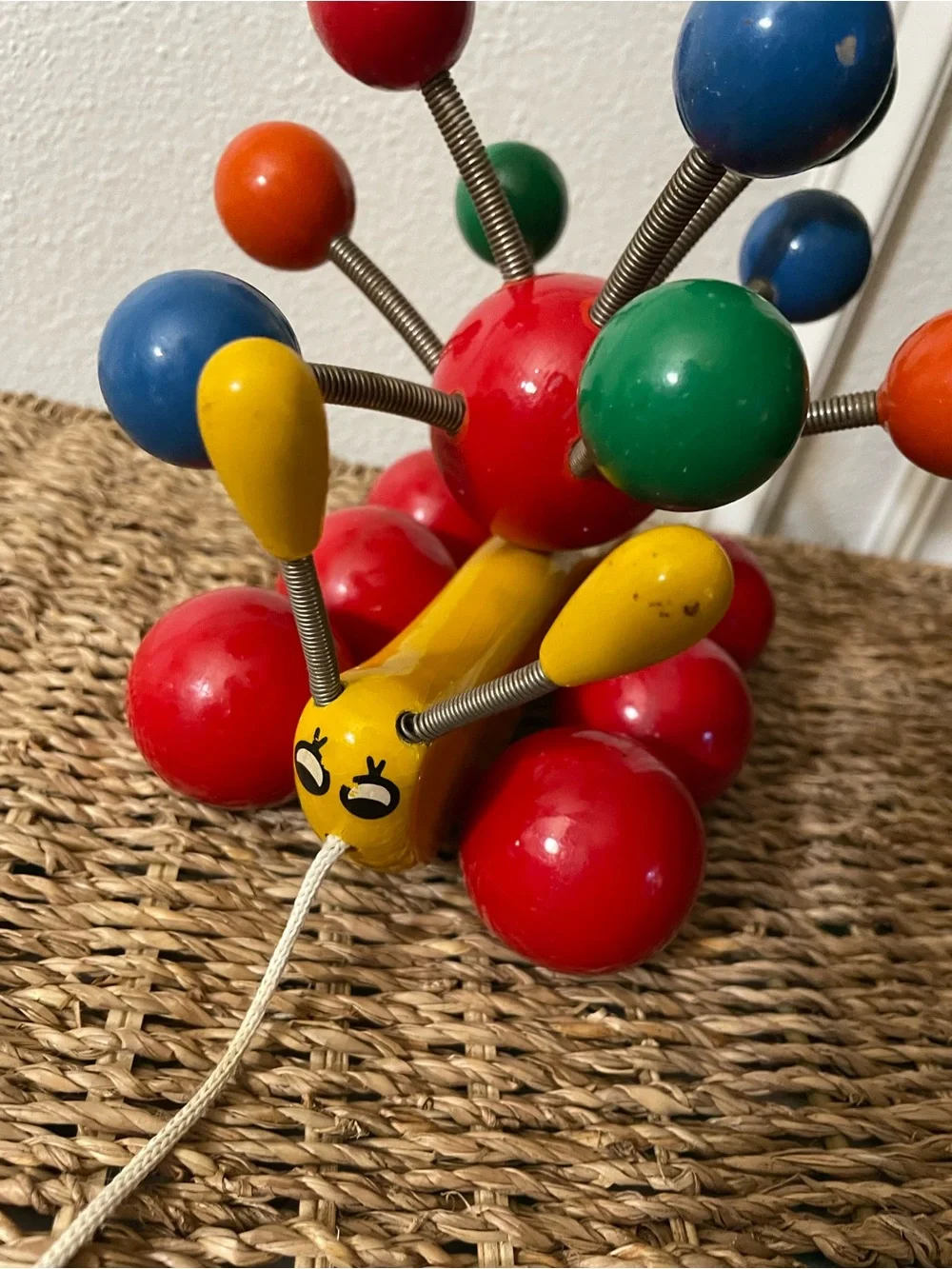 Vintage Kouvalias Atomic Pull Toy from Greece